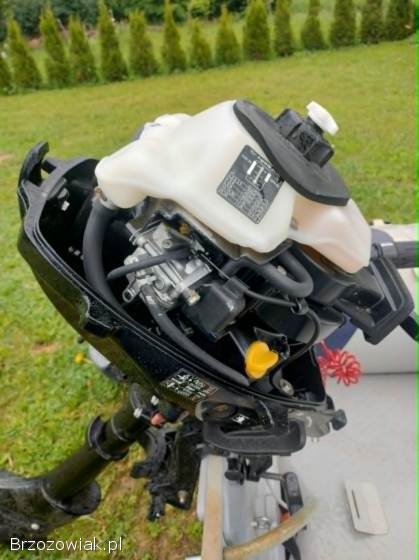 Ponton Vetus VB230 z nowym silnikiem zaburtowym marki Mercury 3,  5 HP
