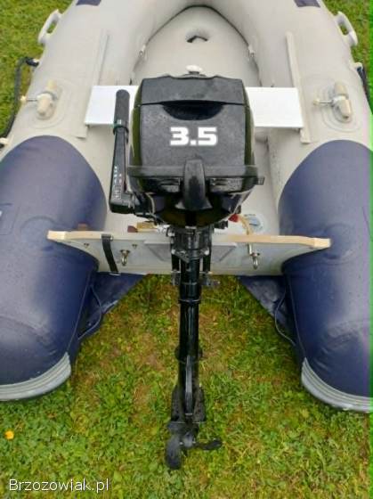 Ponton Vetus VB230 z nowym silnikiem zaburtowym marki Mercury 3,  5 HP