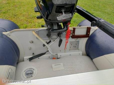 Ponton Vetus VB230 z nowym silnikiem zaburtowym marki Mercury 3,  5 HP