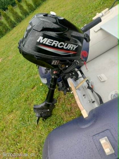 Ponton Vetus VB230 z nowym silnikiem zaburtowym marki Mercury 3,  5 HP