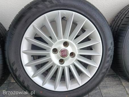 Oryginalne Alufelgi z Oponami Fiat Linea 4X98 Świeże opony (DOT5124)