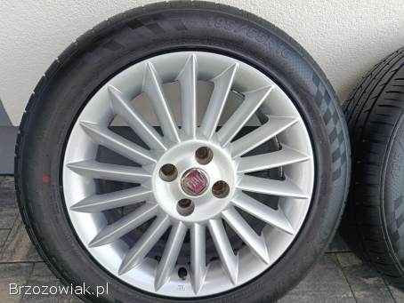 Oryginalne Alufelgi z Oponami Fiat Linea 4X98 Świeże opony (DOT5124)