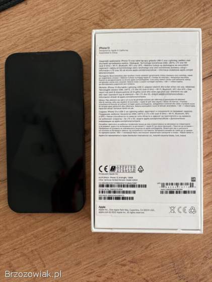 IPhone 13 czarny 128GG.  STAN IDEALNY!