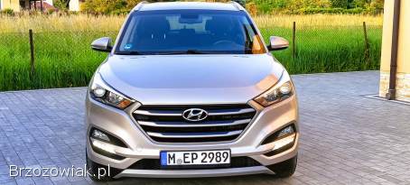 Hyundai TUCSON 2,  0CRDI 136KM nawigacja kamera,  czujniki,  full ASO,  2017