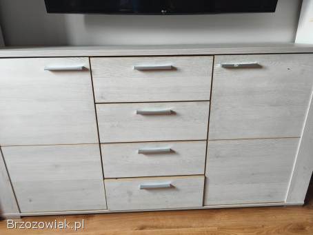 Komoda witryna stół zestaw meble salon