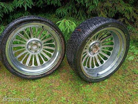 Alufelgi chromowane Akuza 22 R22 Belle 761 5x127 + opony Nexen 265/35