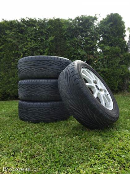 Koła Alufelgi 15 Volvo 4x114.  3 z oponami 205/55 R15 Toyo Letnie