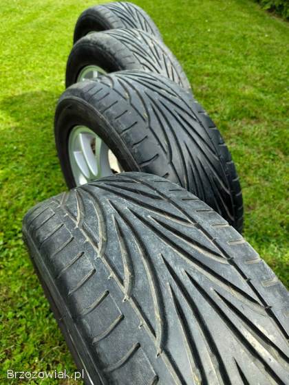 Koła Alufelgi 15 Volvo 4x114.  3 z oponami 205/55 R15 Toyo Letnie