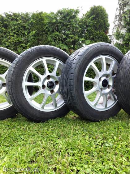 Koła Alufelgi 15 Volvo 4x114.  3 z oponami 205/55 R15 Toyo Letnie
