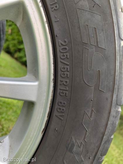Koła Alufelgi 15 Volvo 4x114.  3 z oponami 205/55 R15 Toyo Letnie
