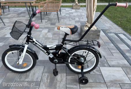 Rower dziecięcy 16 LIMBER BOY czarno-czerwony