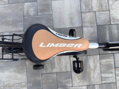 Rower dziecięcy 16 LIMBER BOY czarno-czerwony