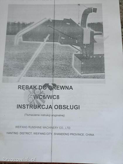 Rębak do drewna i gałęzi