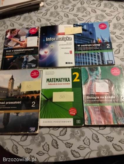 Książki liceum 1,  2,  3 i 4