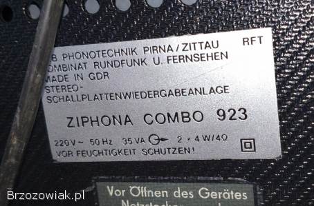 Gramofon RFT Ziphona Combo 923 DDR
