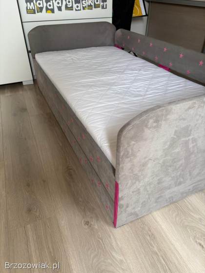 Łóżko tapicerowane dla dziewczynki 160x80 + gratisy