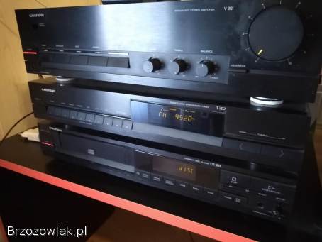 Wieża stereo Grundig vintage z pilotem wzmacniacz tuner odtwarzacz CD