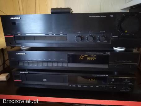 Wieża stereo Grundig vintage z pilotem wzmacniacz tuner odtwarzacz CD