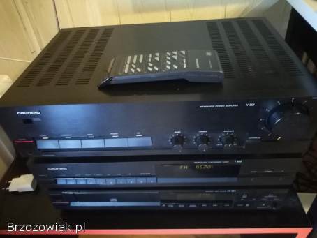 Wieża stereo Grundig vintage z pilotem wzmacniacz tuner odtwarzacz CD