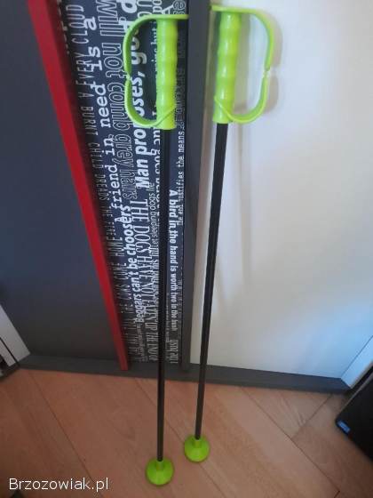 Narty dziecięce z kijkami 90cm