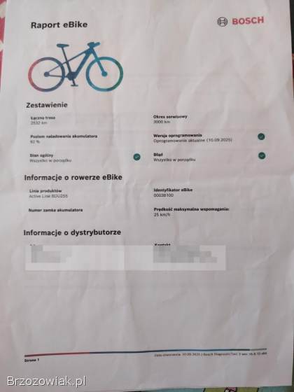 Rower elektryczny Panther Bosh Igła