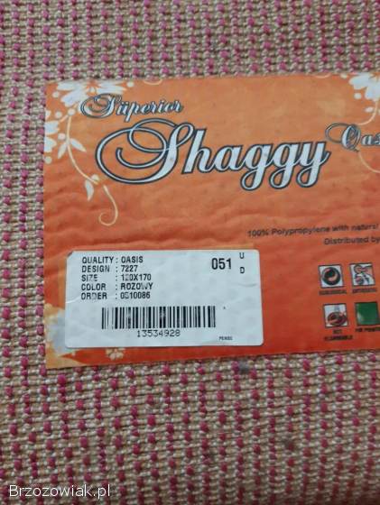 Dywan shaggy stan idealny