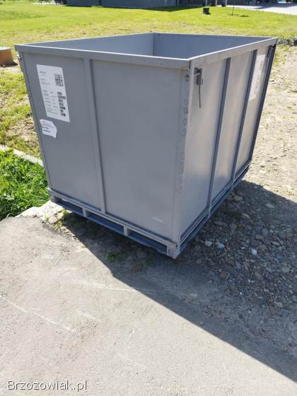 Skrzyniopaleta metalowa składana