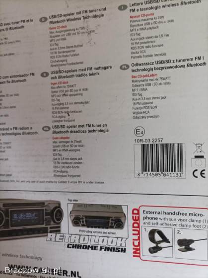 Radio samochodowe Caliber RMD 120 BT