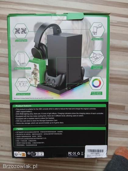 Podstawka chłodząca RGB i ładowarka kontrolera do Xbox Series