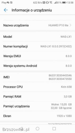 Huawei p 10 lite