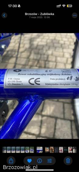 Rower rehabilitacyjny trójkołowy Rehtime