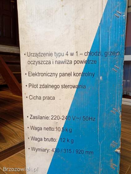 Klimatyzer przenośny zfunkcją grzania