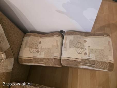 Komplet sofa plus 2 fotele i 2 pufy