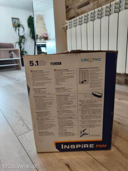 Głośniki Creative Inspire P580 5.  1 -  zestaw komputerowy z subwooferem