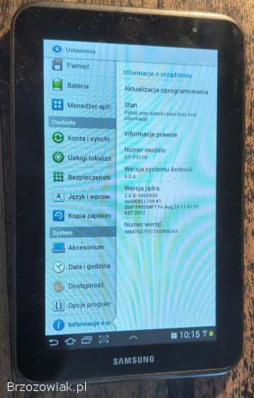 Tablet Samsung Tab 2 GT-P3110
