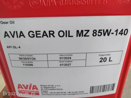 Olej przekładniowy nowy 85W-140 85w140 avia