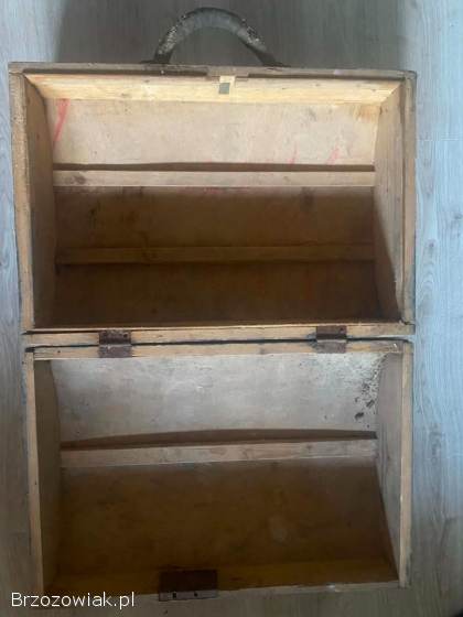 Stary przedwojenny kufer walizka LOFT retro rekwizyt lata 20/30