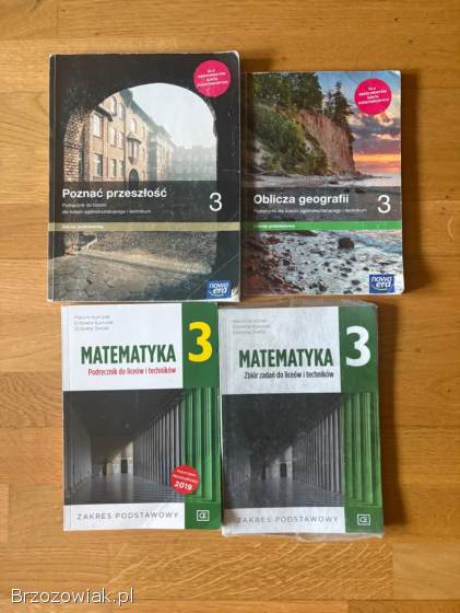 Sprzedam książki do klasy 1,  2,  3,  4 LO