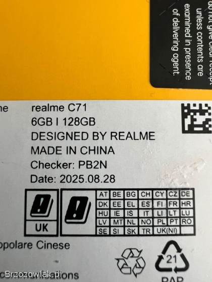 Realme C71 128 GB -  Nowy!