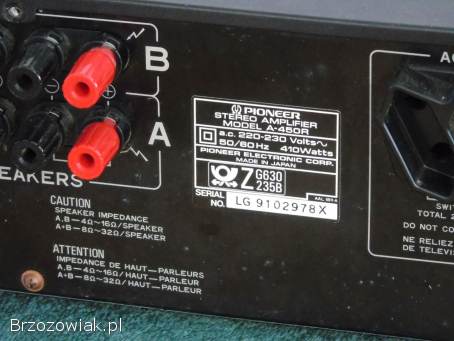 Świetny wzmacniacz stereo Pioneer A-450 mocny 410 wat.  DOSTAWA