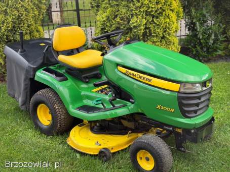 Traktorek kosiarka John Deere X300R Silnik Kawasaki Dwa cylindry 17 Km z Pompą