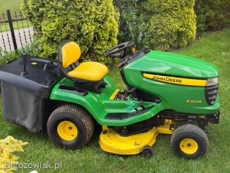 Traktorek kosiarka John Deere X300R Silnik Kawasaki Dwa cylindry 17 Km z Pompą