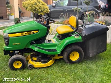 Traktorek kosiarka John Deere X300R Silnik Kawasaki Dwa cylindry 17 Km z Pompą