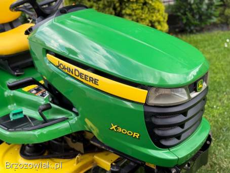 Traktorek kosiarka John Deere X300R Silnik Kawasaki Dwa cylindry 17 Km z Pompą