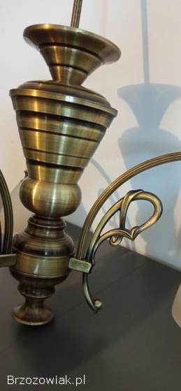 Żyrandol mosiężny kinkiet retro vintage