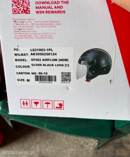 NOWY Kask Motocyklowy Skuter LS2 OF562 Airflow M