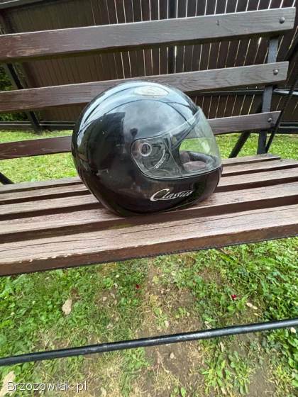 Kask motocyklowy pełny CABERG Classico czarny połysk
