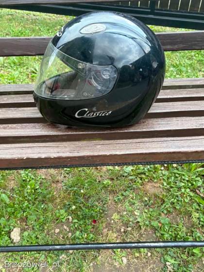 Kask motocyklowy pełny CABERG Classico czarny połysk
