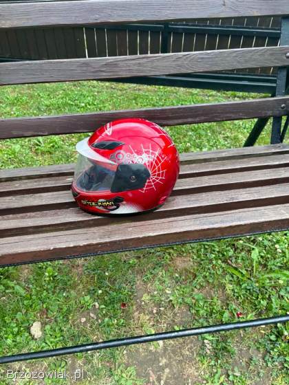 Kask dziecięcy AWINA Spiderman czerwony Rozmiar L JAK NOWY