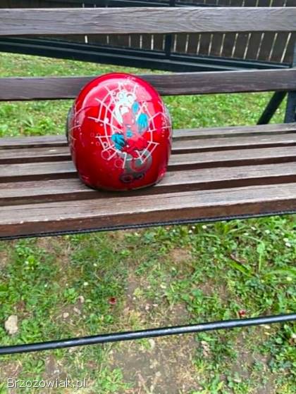 Kask dziecięcy AWINA Spiderman czerwony Rozmiar L JAK NOWY